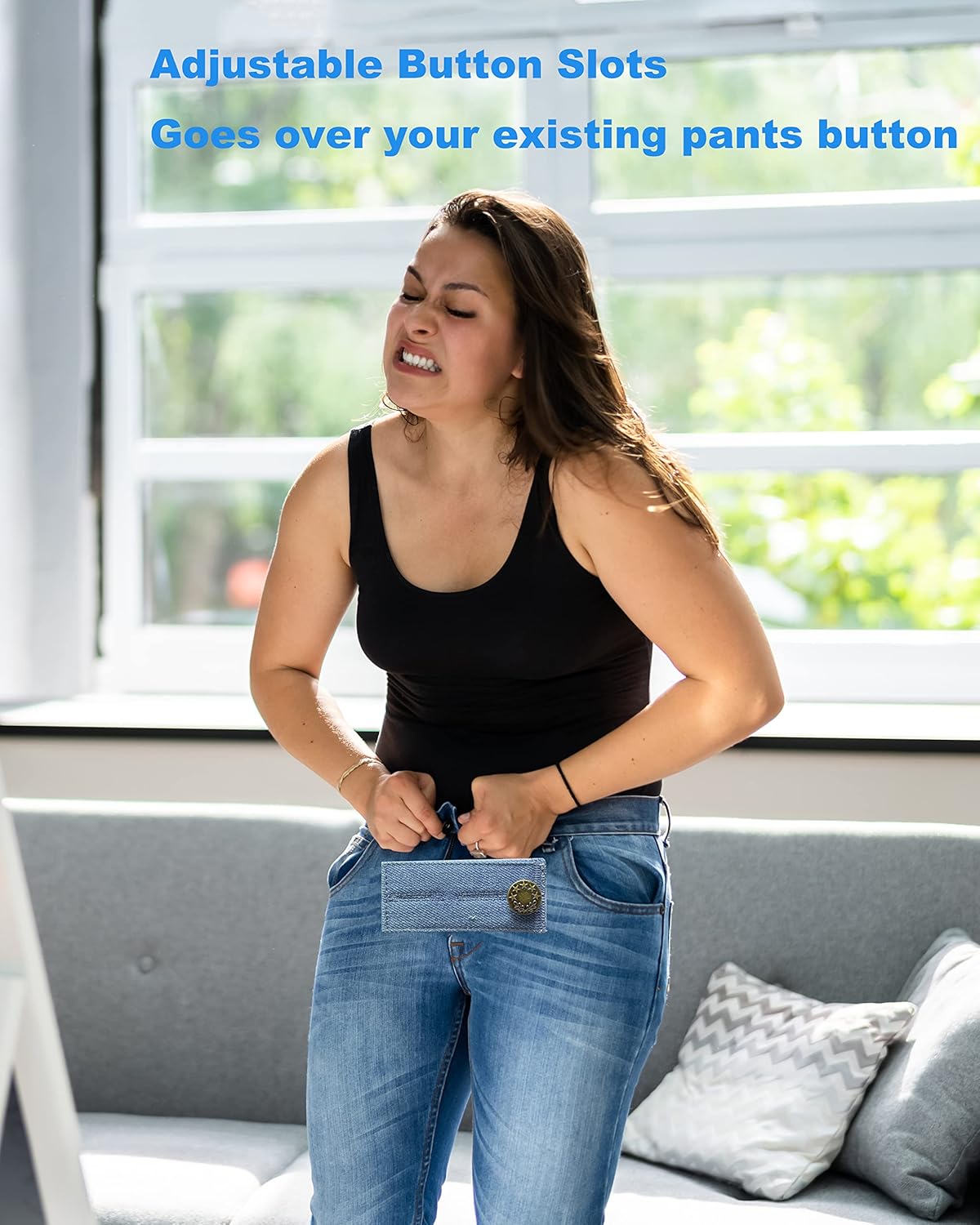Button Extenders for Pants - 4pcs Waist Extenders for Men, Women & Pregnancy Jeans thumbnail