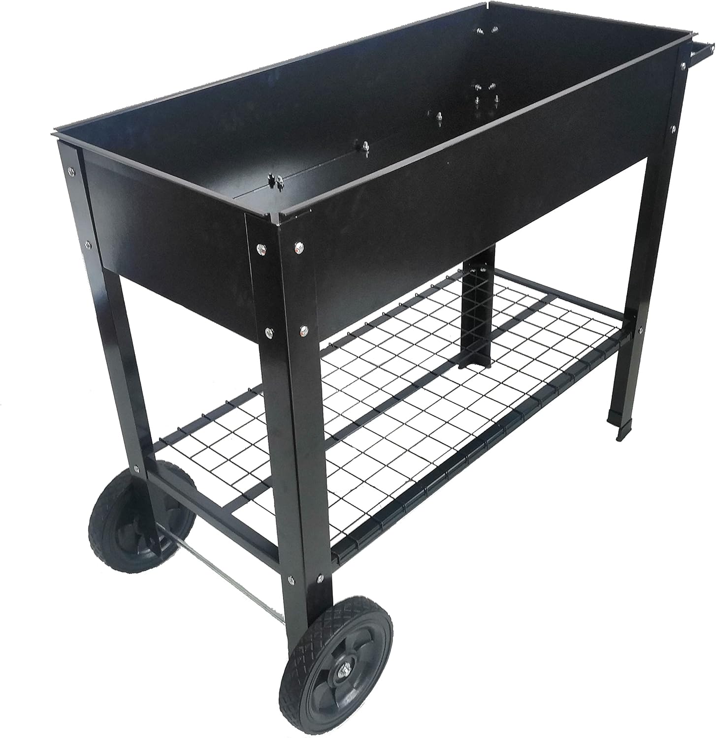 Elevated Metal Garden Bed with Wheels for Easy Mobility – Tall Raised Planter Box for Vegetables, Herbs, Flowers and DIY Gardening