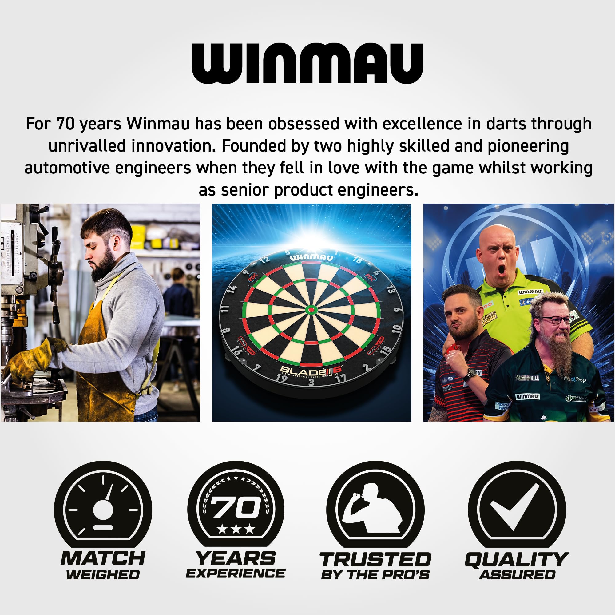 WINMAU Dart Board – Equalizer tarcza do darta dla dzieci – technologia Dual-Core – profesjonalna tarcza treningowa dla juniorów