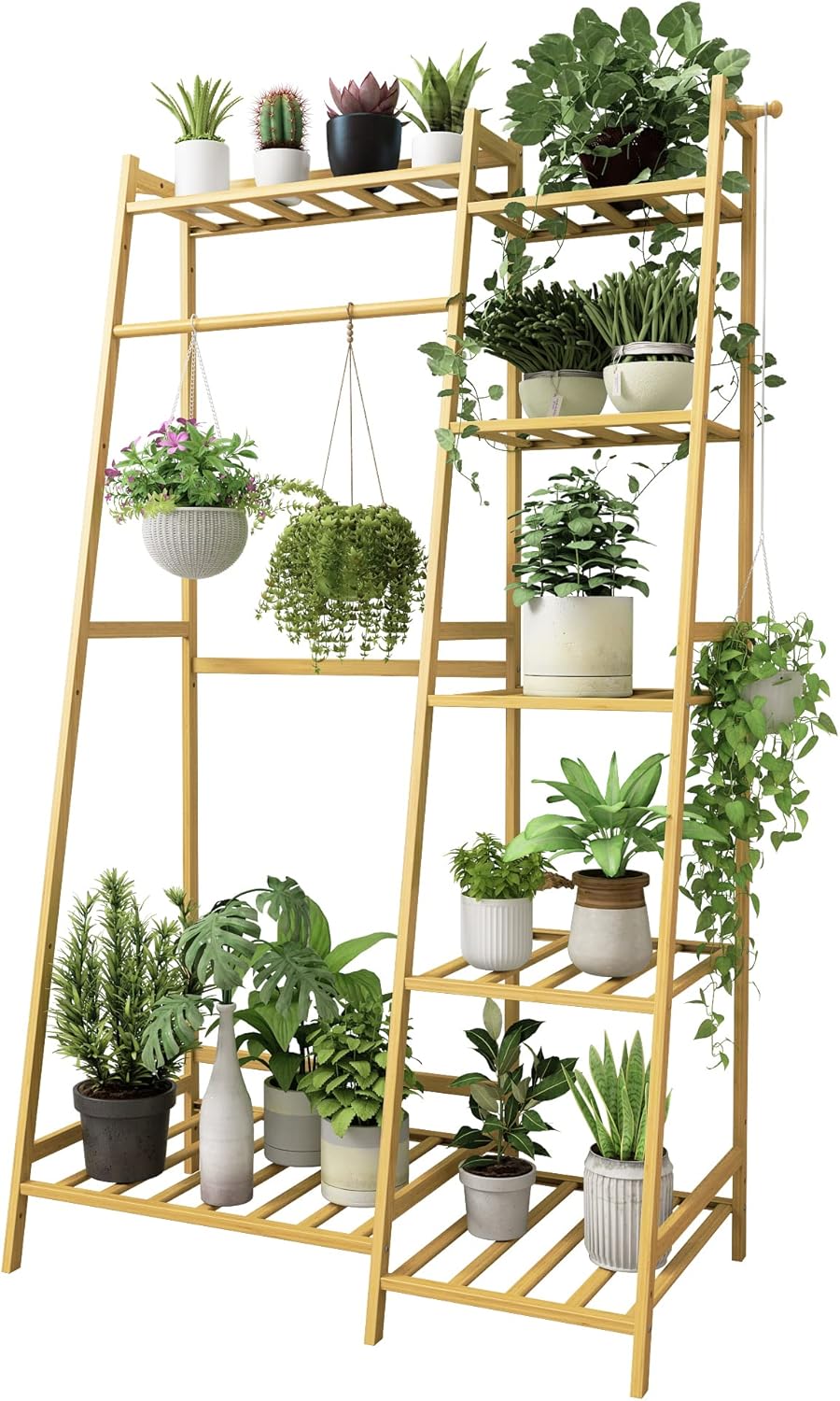 BBoors Hanging Plant Stand Indoor with Hanging Bar, 31in