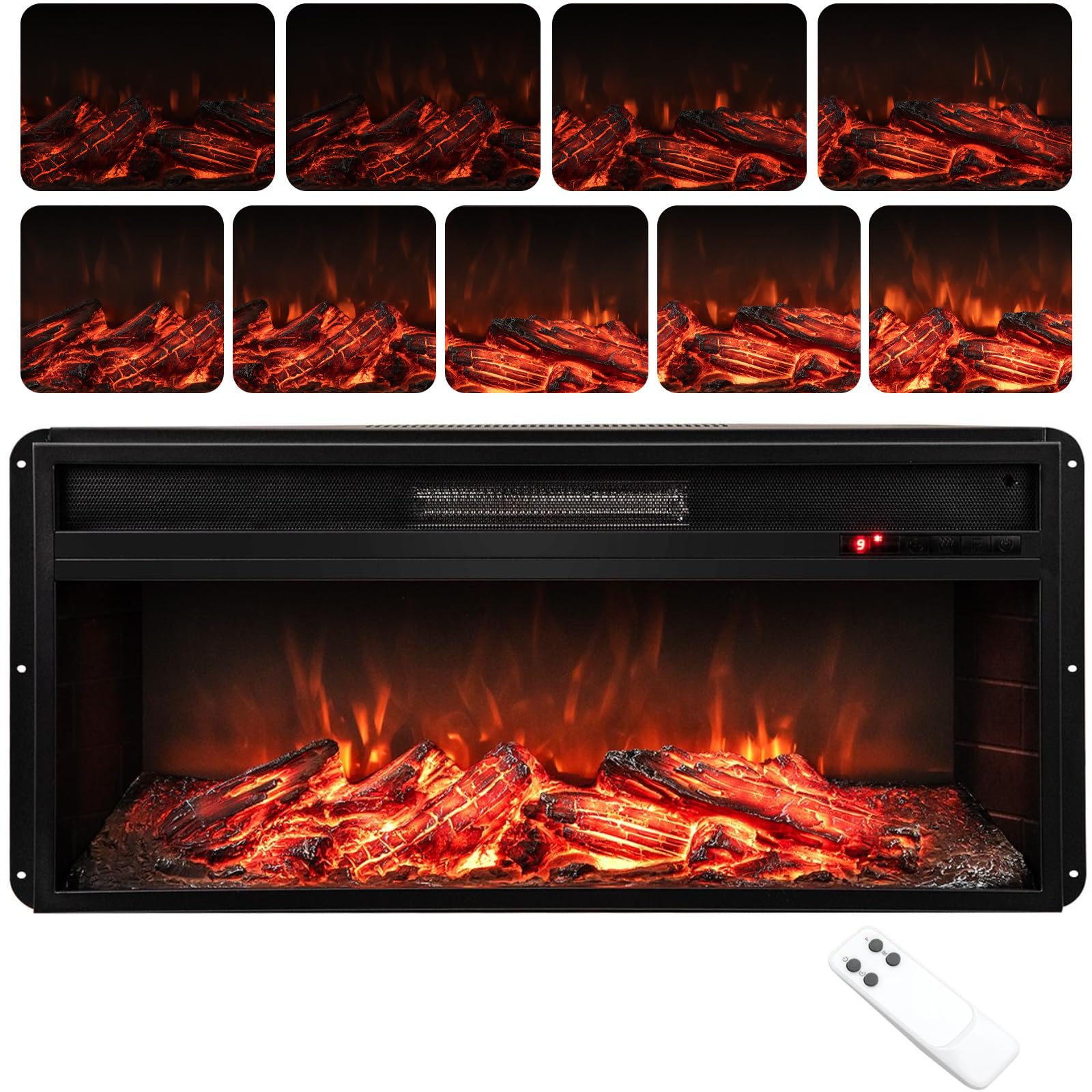 36’’ Recessed Electric Fireplace