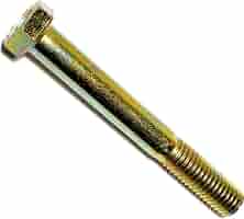 20 Pack - 1/2-13 X 5-1/2" Grade 8 Hex Head Bolts With Yellow Zinc Finish – Heavy-Duty Cap Screws