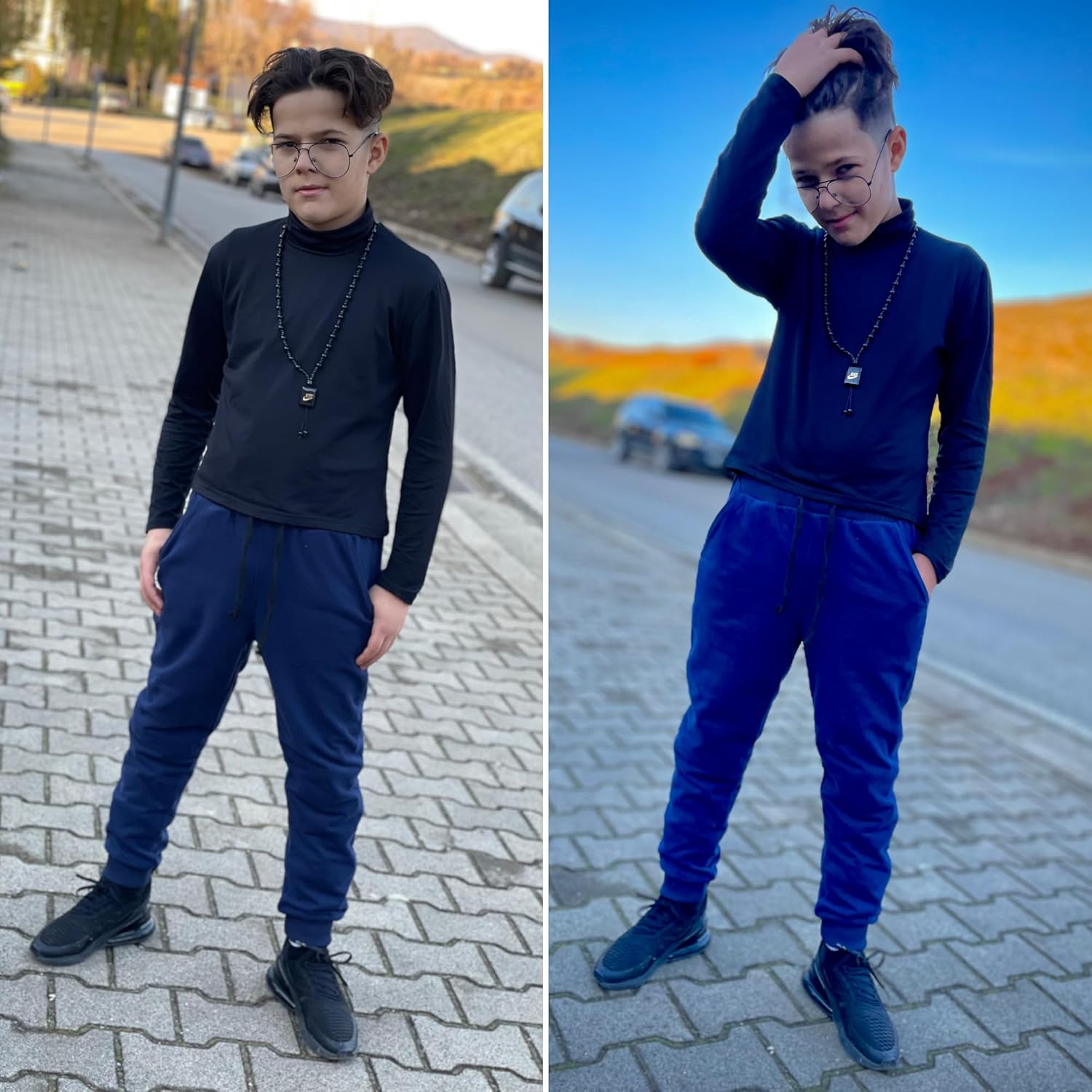 BIG ELEPHANT 3 Pack Boys Sweatpants, Youth Cotton Athletic Joggers Pants with Pockets and Drawstring - Image 4