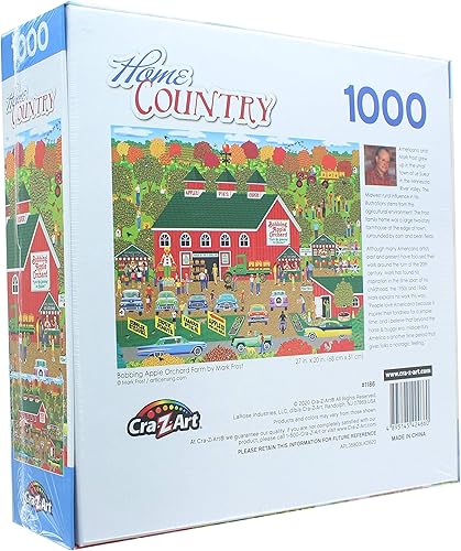 Miniatura 3 de RoseArt - Home Country - Bobbing Apple Orchard Farm - Rompecabezas de 1000 piezas para adultos