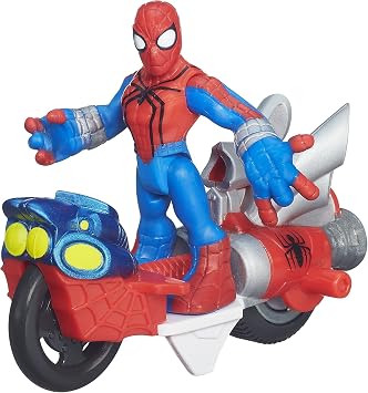 Playskool Heroes Marvel Super Hero Adventures Spider-Man Figure with Web Racer Vehicle