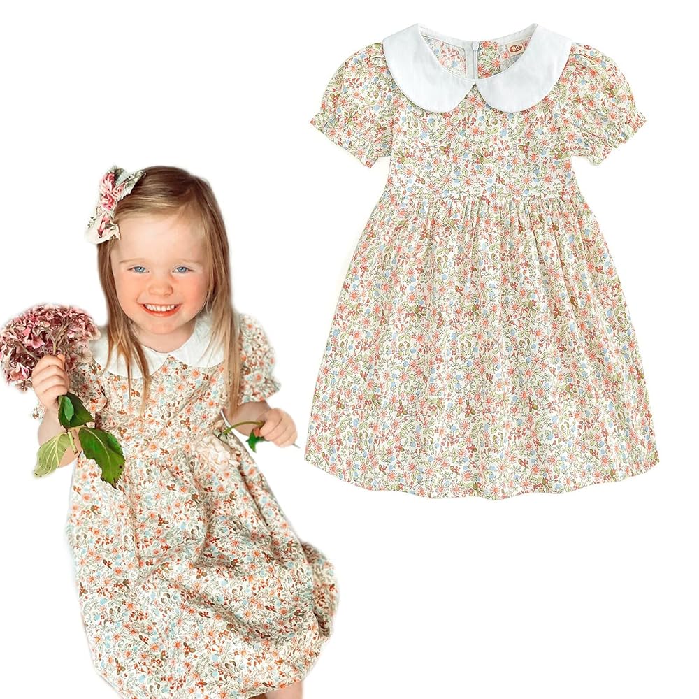 Amazon.com: Curipeer Little Girls Summer Flower Dress Short