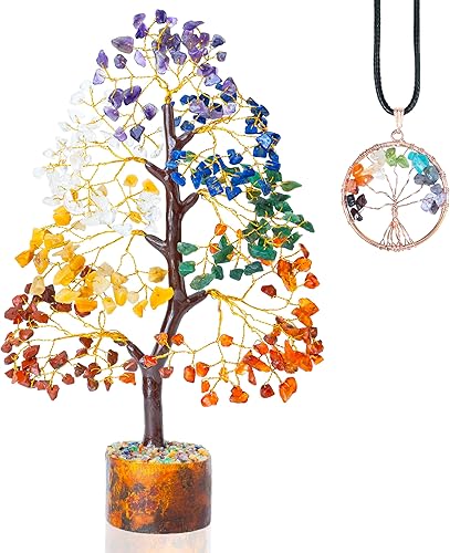 BEZAVO Árbol de la vida de cristal de los siete chakras, regalos de cumpleaños para mujeres, mamá, inauguración de la casa y regalo espiritual hecho