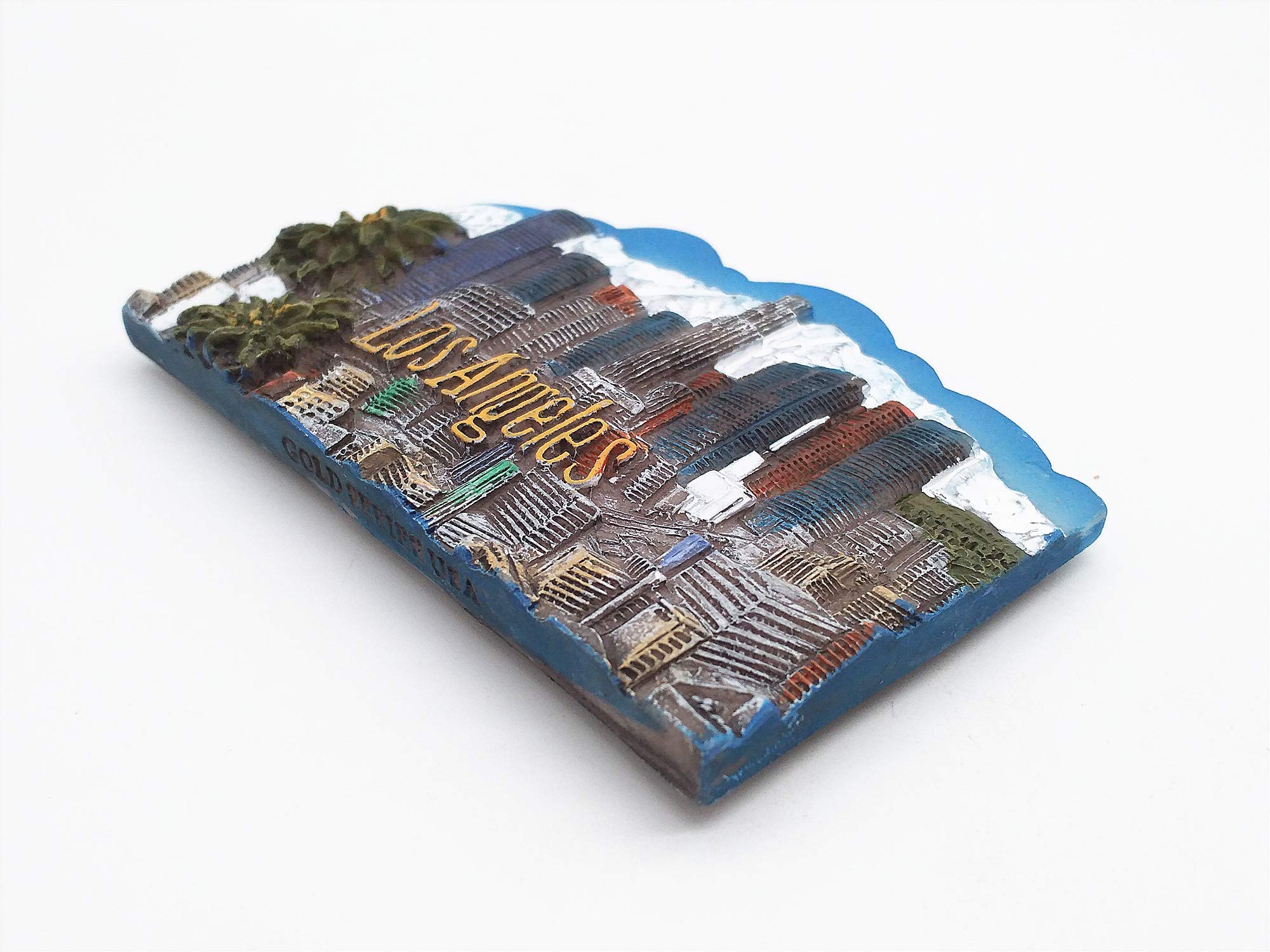 Los Angeles USA 3D Resin Fridge Magnet - Mini Souvenir Gift, Handmade Refrigerator Magnet For Travel & Home Decor - View #3