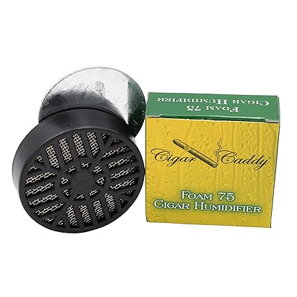 Quality Importers Cigar Caddy Deluxe Humidifier, Large Foam Humidifier, Round by Quality Importers
