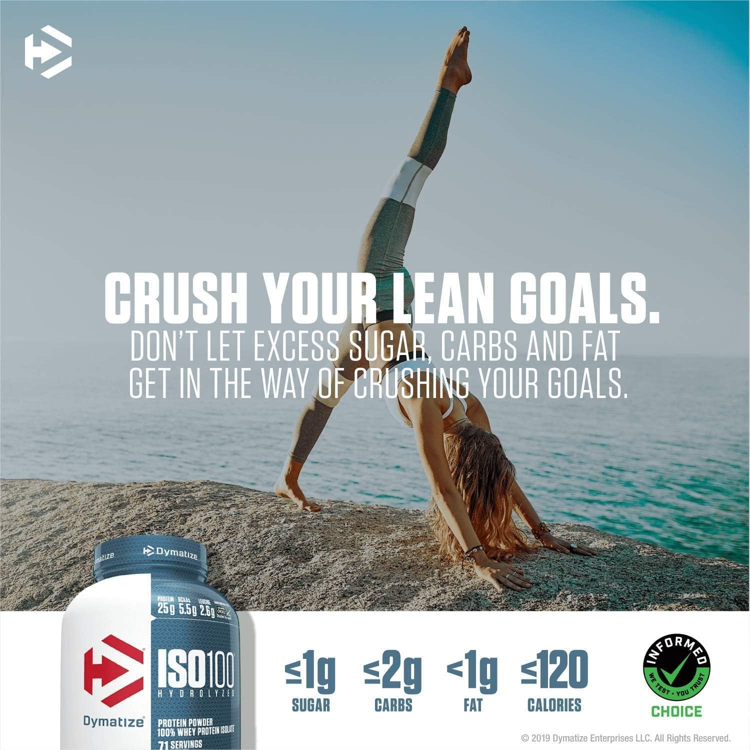 Dymatize ISO100 Hydrolyzed Protein Powder, 100% Whey Isolate Protein, 25g of Protein, 5.5g BCAAs, Gluten Free, Fast Absorbing, Easy Digesting, Fruity Pebbles, 20 Servings