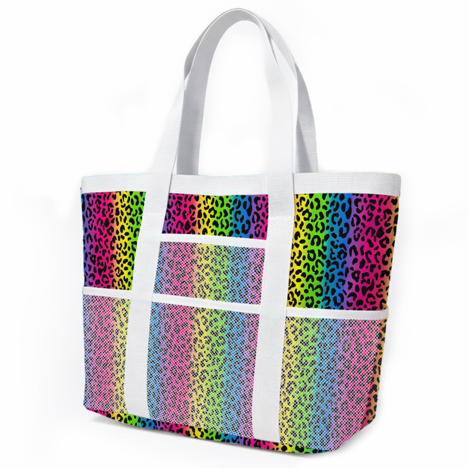 Borsa Mare Grande Borsa Mare Donna Resistente Beach Tote Bag Spiaggia Con Zip Shopping Bag Donna Borse Mare Pieghevole Leggera Borsone Piscina Viaggio