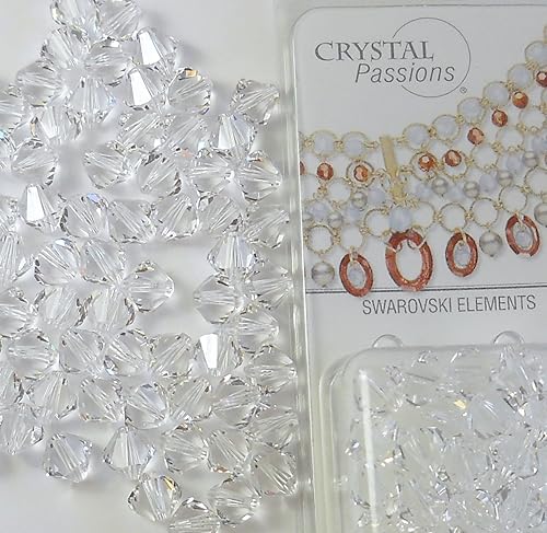 144 piezas austriaca 5328 XILION Bicone Loose Beads 0.157 in Crystal (001) Clear Jewelry Making Crystal-Wholesale Made in Austria