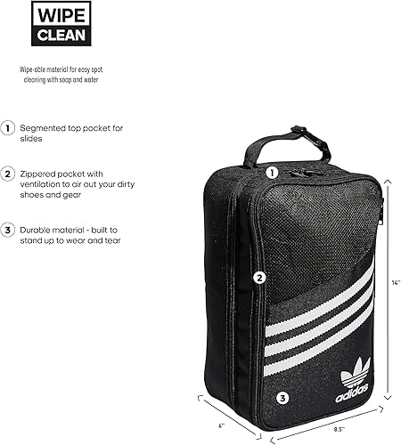 Miniatura 2 de adidas Originals Utility Kicks - Bolsa para zapatos, negroblanco, talla única, NegroBlanco, Bolsa de zapatos Utility Kicks