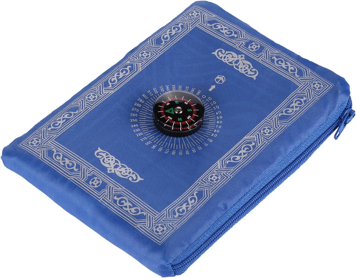 Anlising 1 Pieces Portable Travel Prayer Mat with Compass, Waterproof Polyester Prayer Rug, Muslim Travel Prayer Mat, for Ramadan Gifts (60cm×100cm)