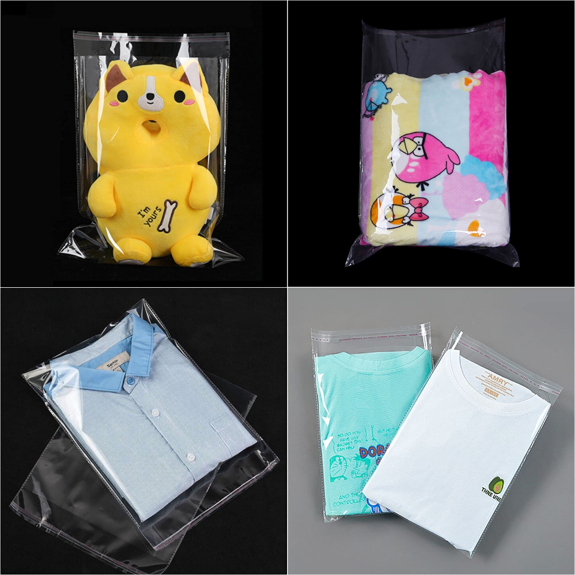 8x10 200ct Clear Violoncello Borse autosigillanti OPP Sacchetto Risigillabile Sacchetto di Cellophane per Imballaggio Stampe Foto Opere d'arte Bakery Cookie Regalo