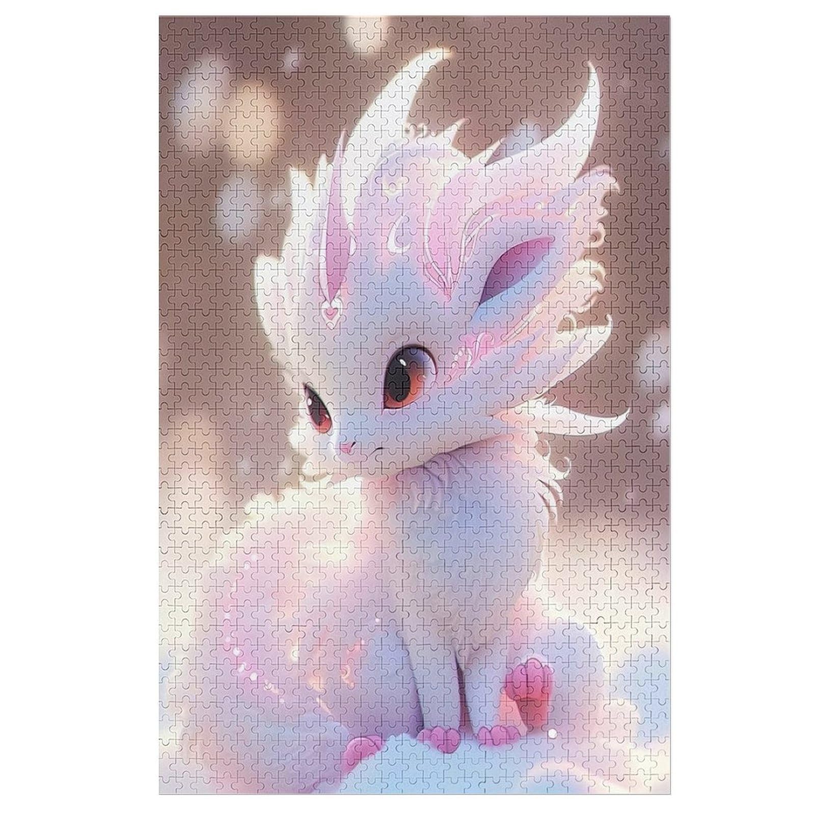 2000 Teile Puzzle Für Jungen Und Mädchen, Standard-Puzzles Cute Drache, Familienspiele,70x100cm