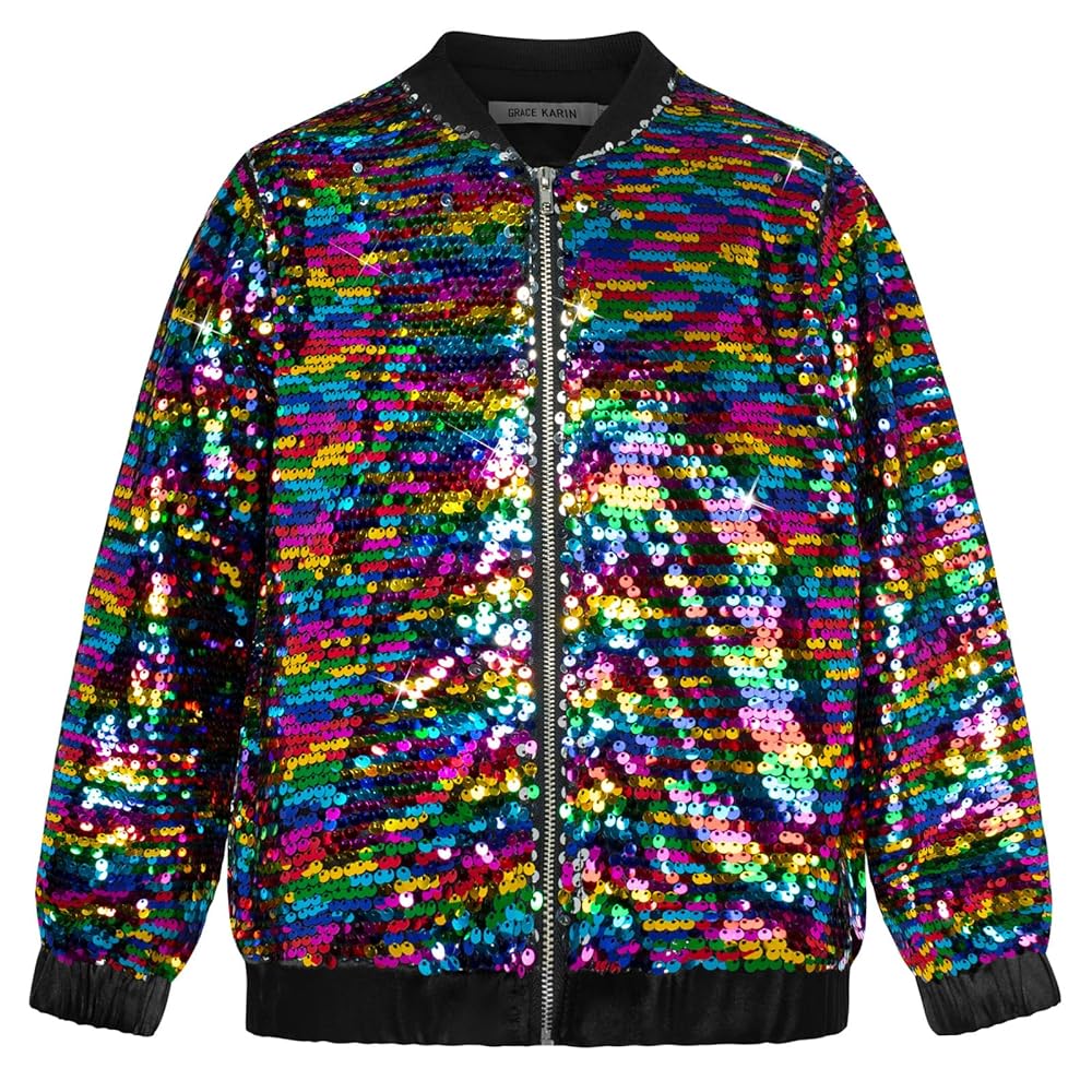 新作♪ユニセックス ズンバFunscape Sequin Bomber Jacket Funscape Sequin Bomber Jacket – Zumba Wear | STRONG iD