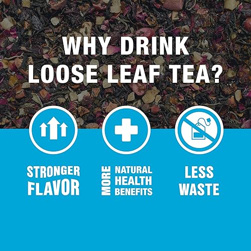 Miniatura 53 de Té de frutas, hibisco y arándanos, sin cafeína, sin OMG, mezcla de té de hierbas