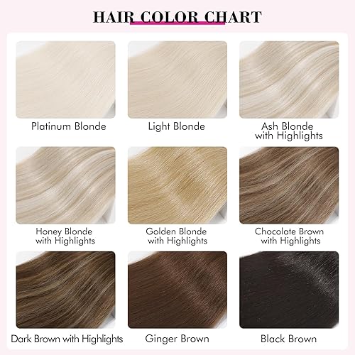 Miniatura 7 de REECHO Extensiones de cabello, 11 extensiones de cabello con clip de 24 pulgadas, extensiones de cabello lacio largo HE005, extensiones de cabello