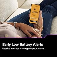 Vista 9 de Kidde Hardwired Kidde App Enabled Smart Smoke and Carbon Monoxide Detector, AA Battery Backup, Voice Alerts, Interconnected Alarm