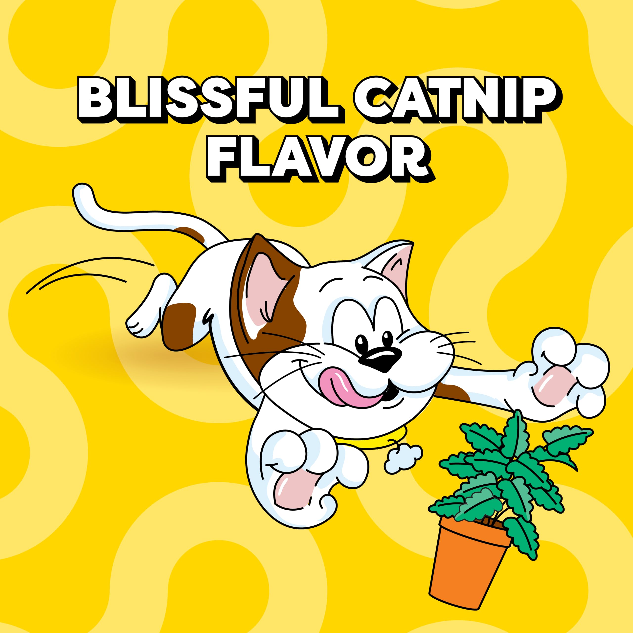 TEMPTATIONS Classic Treats for Cats Blissful Catnip Sabor 6 oz (Paquete de 10)