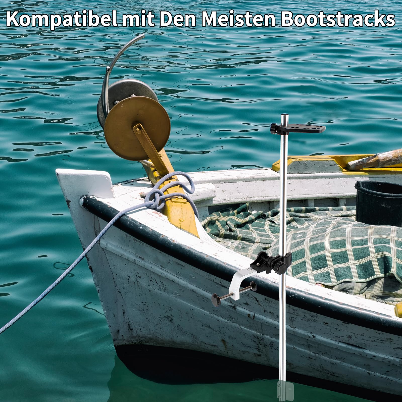 Kajak/SUP Wandler Montagearm, Halterungen für Fischerei Navigationsgeräte, Fischfinder Halterung für Kajak, Universal Montageplatte für Boot, Kanu, Kajak