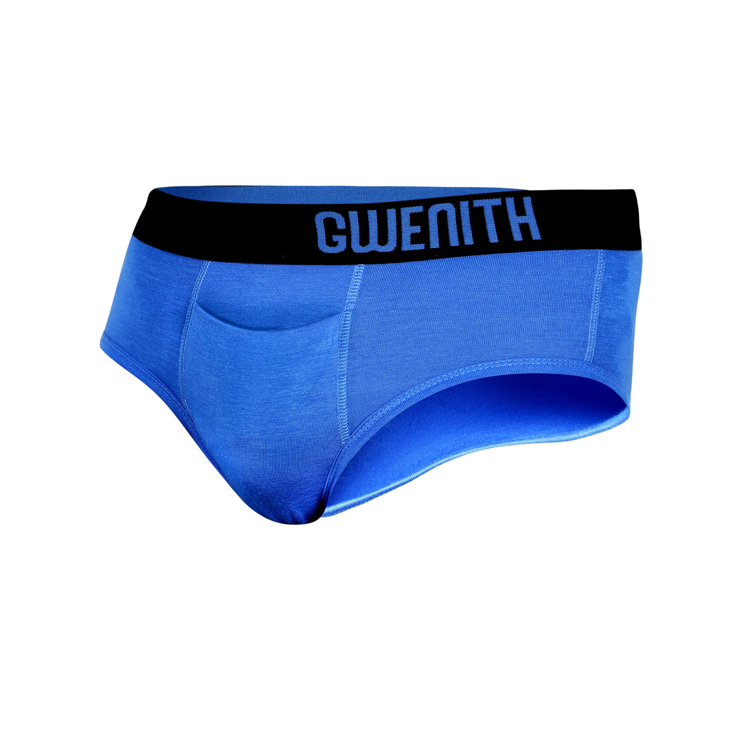 WQEX GWENITHPremium Underwear for Men Briefs Innerwear with 6 Months Stitching Warranty Contour Pouch Functional Horizontal Fly & Micro Modal (Pack of 1)