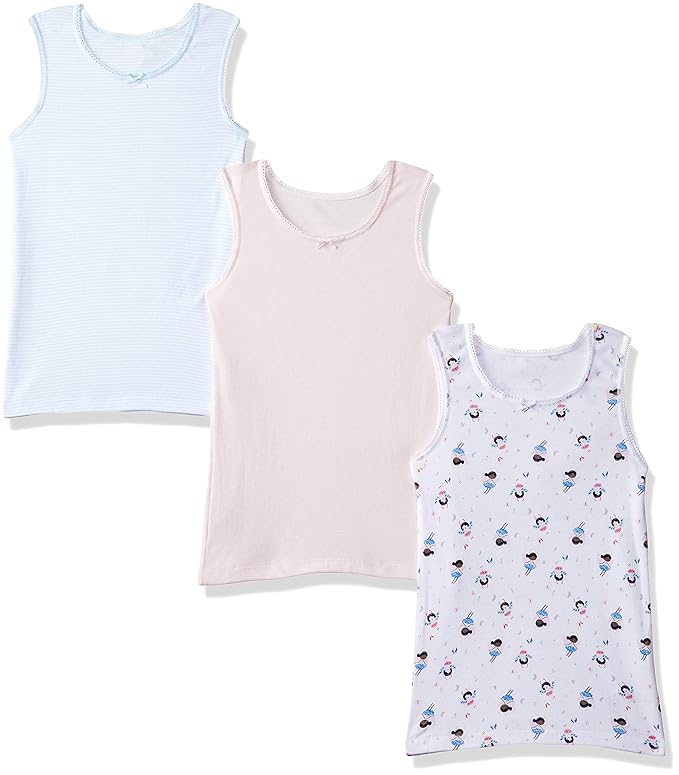 Buy Marks & Spencer Girls' Regular Fit Plain Vest (Pack of 3) at Amazon.in