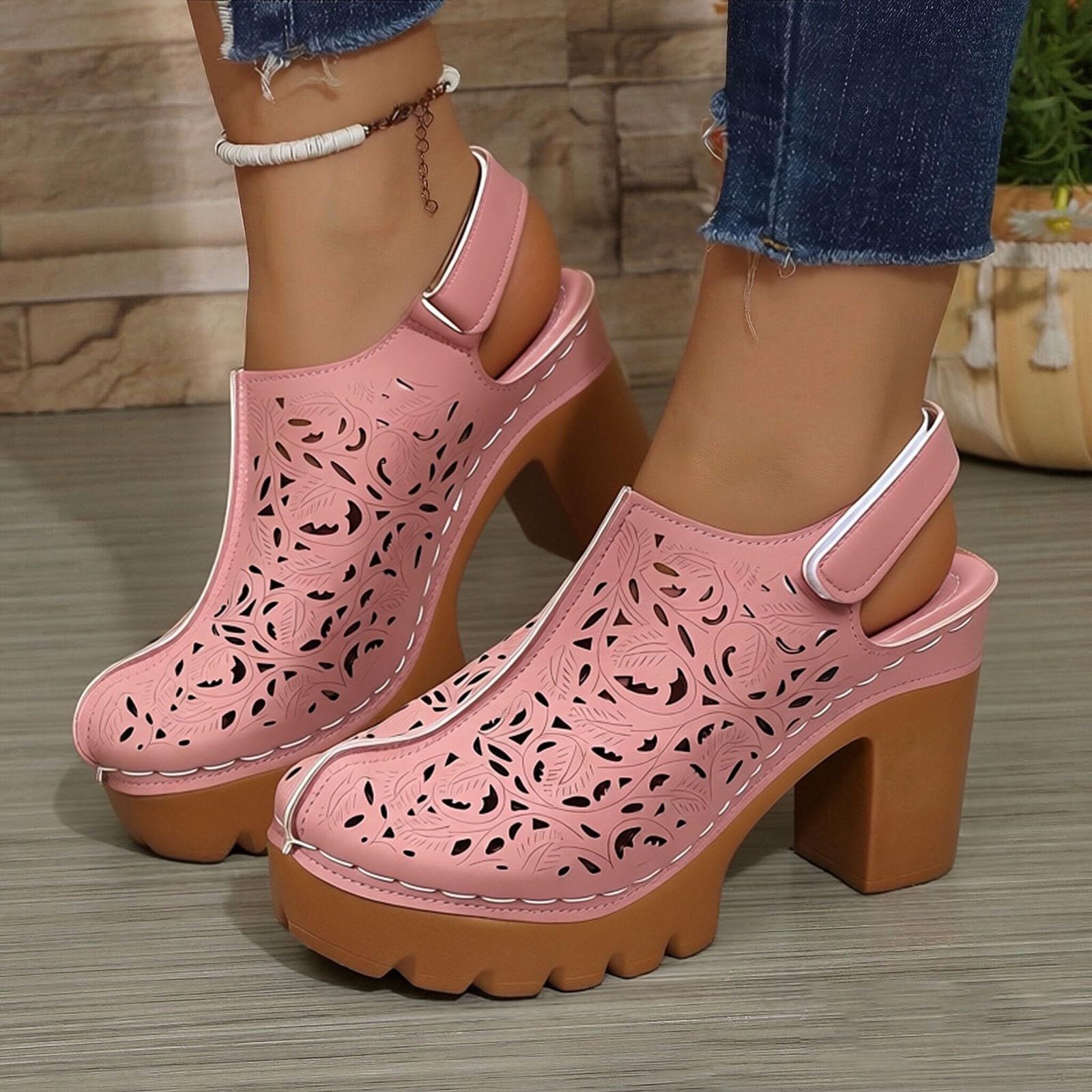 Sandali Donna Tacco Pianta Larga Scarpe Comode Sandali romani casual con fibbia laterale e suola piatta da donna estivi da alla Comodi Estivi Scarpe con Zeppa
