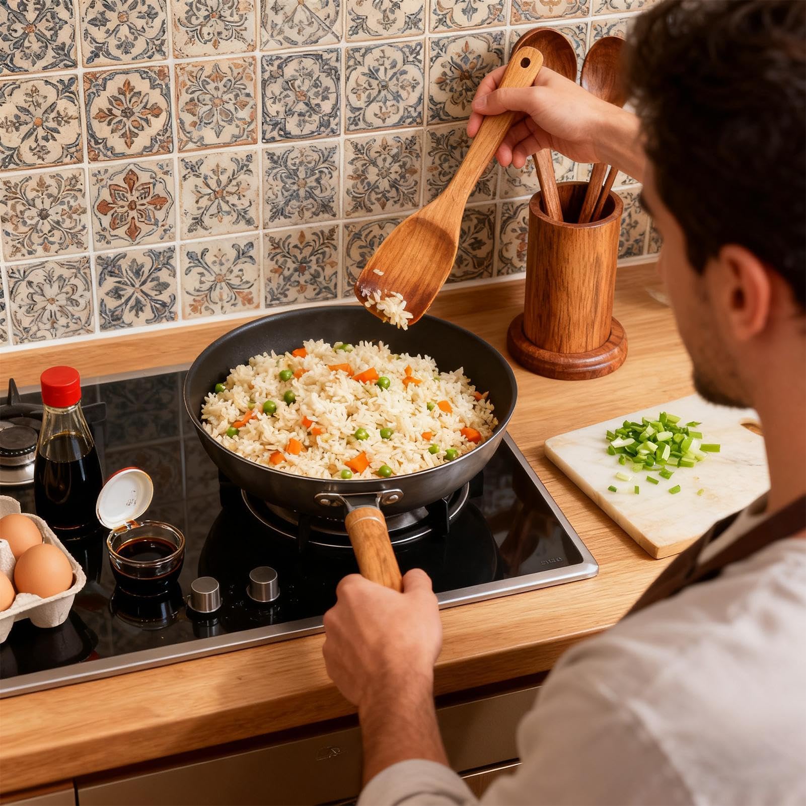 Ensemble D'Ustensiles De Cuisine Set De Service Et Mélange De 9