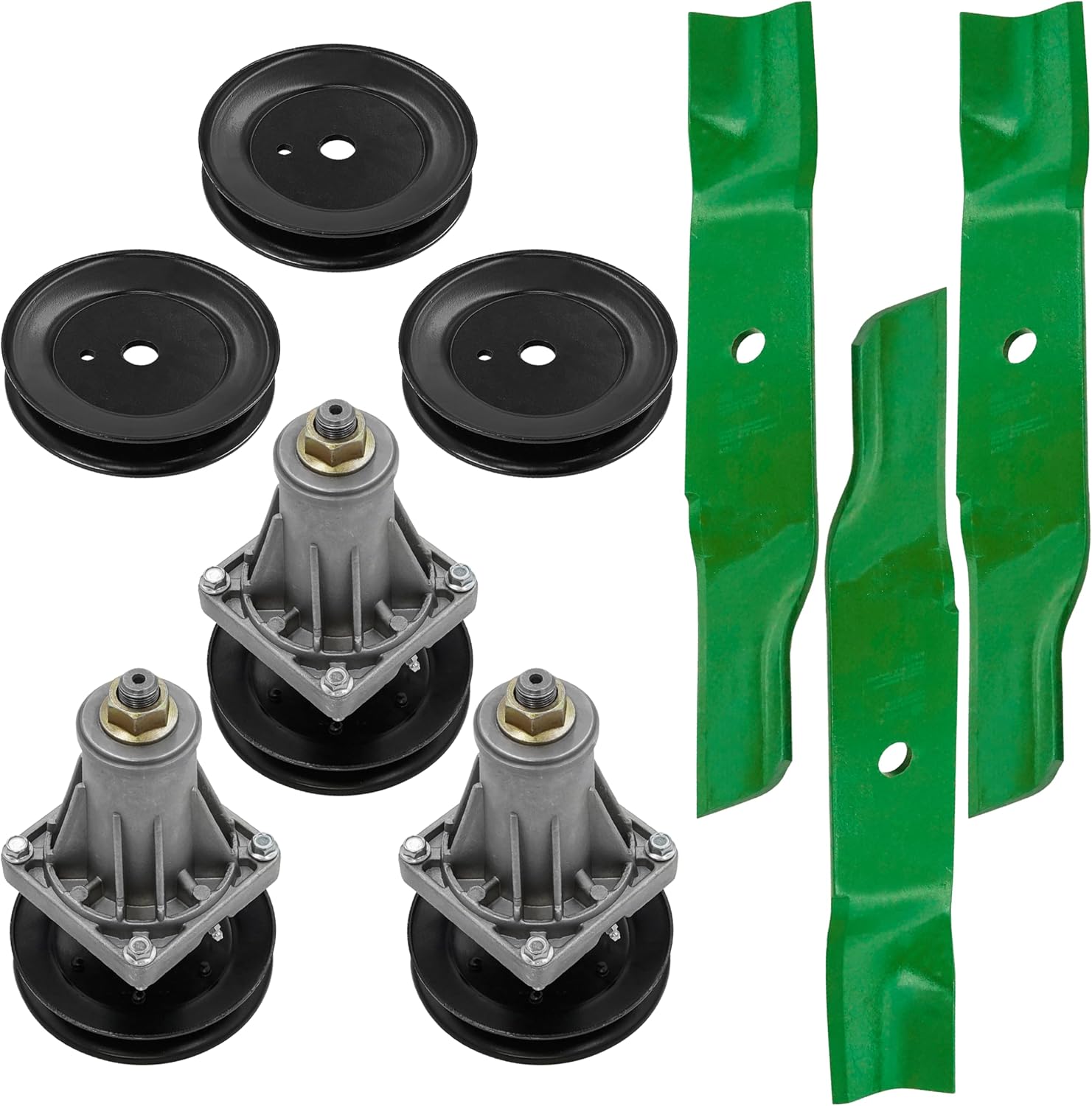 Caltric 54in Deck Spindle Pulley Compatible with Cub Cadet Z-Force L54 LZ54 SZ54 LX54 SX54 618-06993 x3