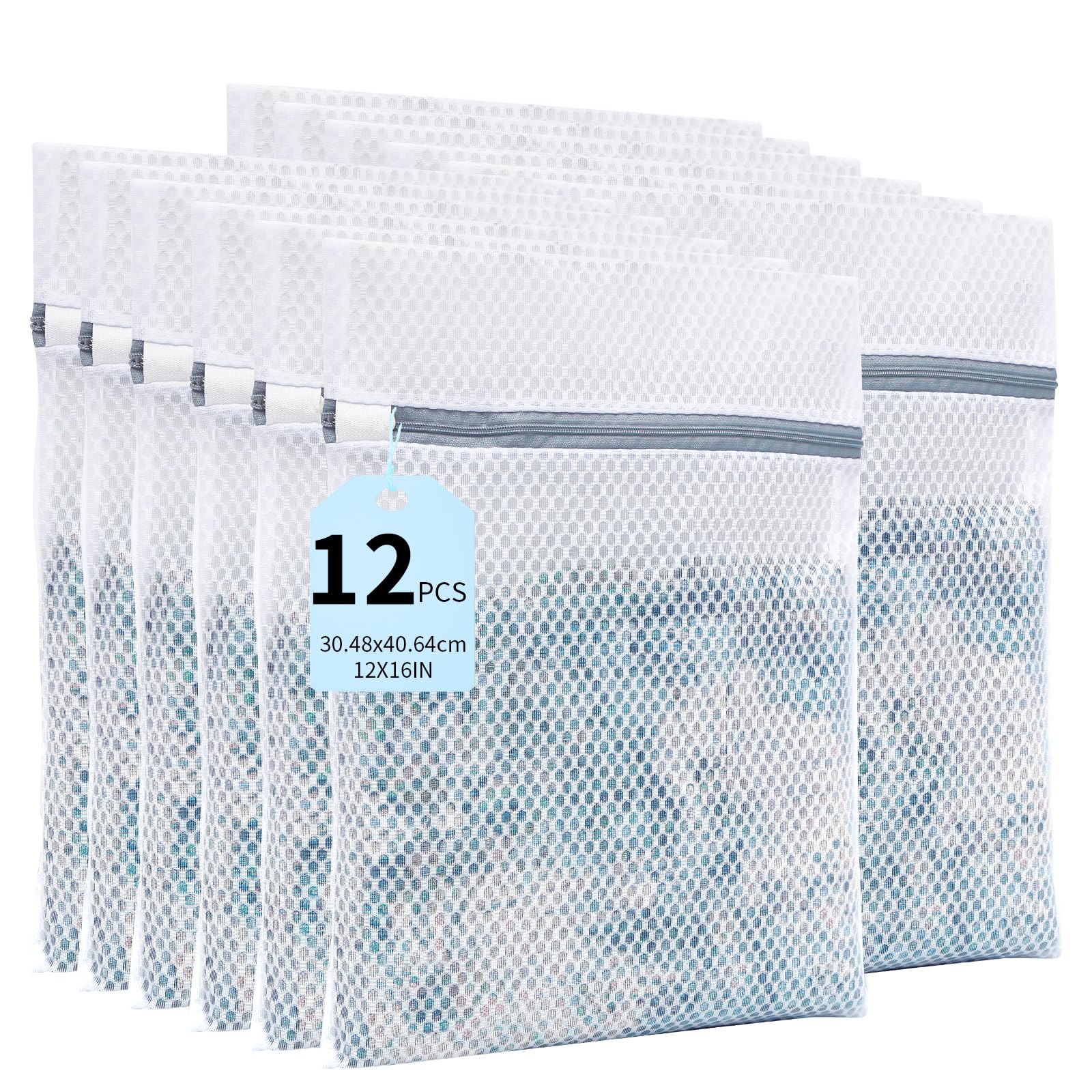 SUOSEC 12-Piece Mesh Laundry Bags