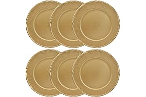 Gold Chargers Plates Set of 6