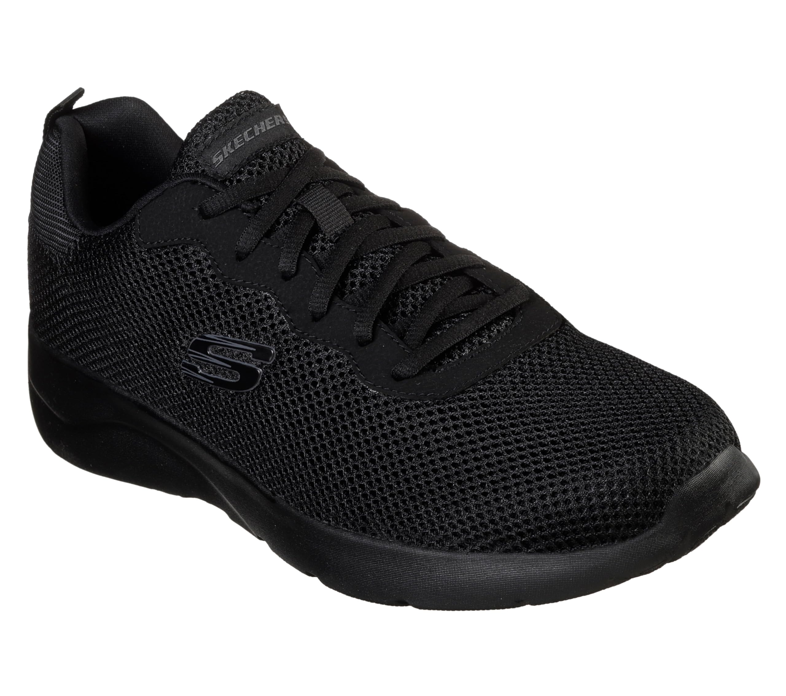 Skechers Mens Dynamight 2.0 Rayhill Low Top Sneaker Shoes Black 10