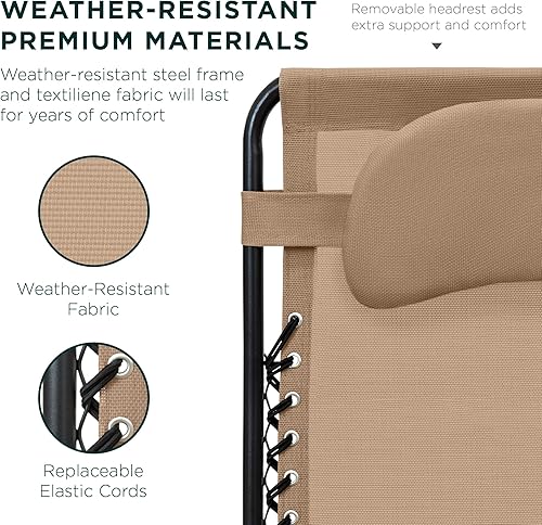 Miniatura 5 de Best Choice Products - Silla de gravedad cero de gran tamaño