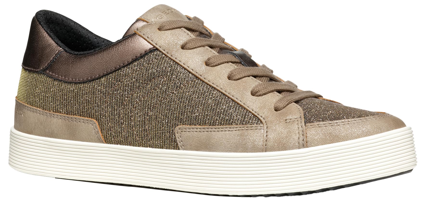 Geox Womens D Blomiee B Sneaker, Taupe, 4 UK