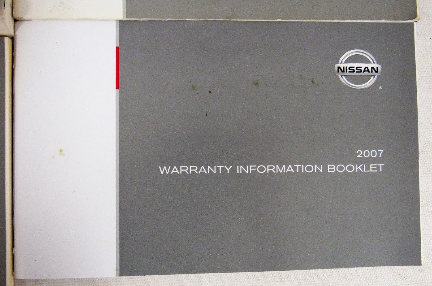 Cover of the 2007 Nissan Warranty Information Booklet Supplement