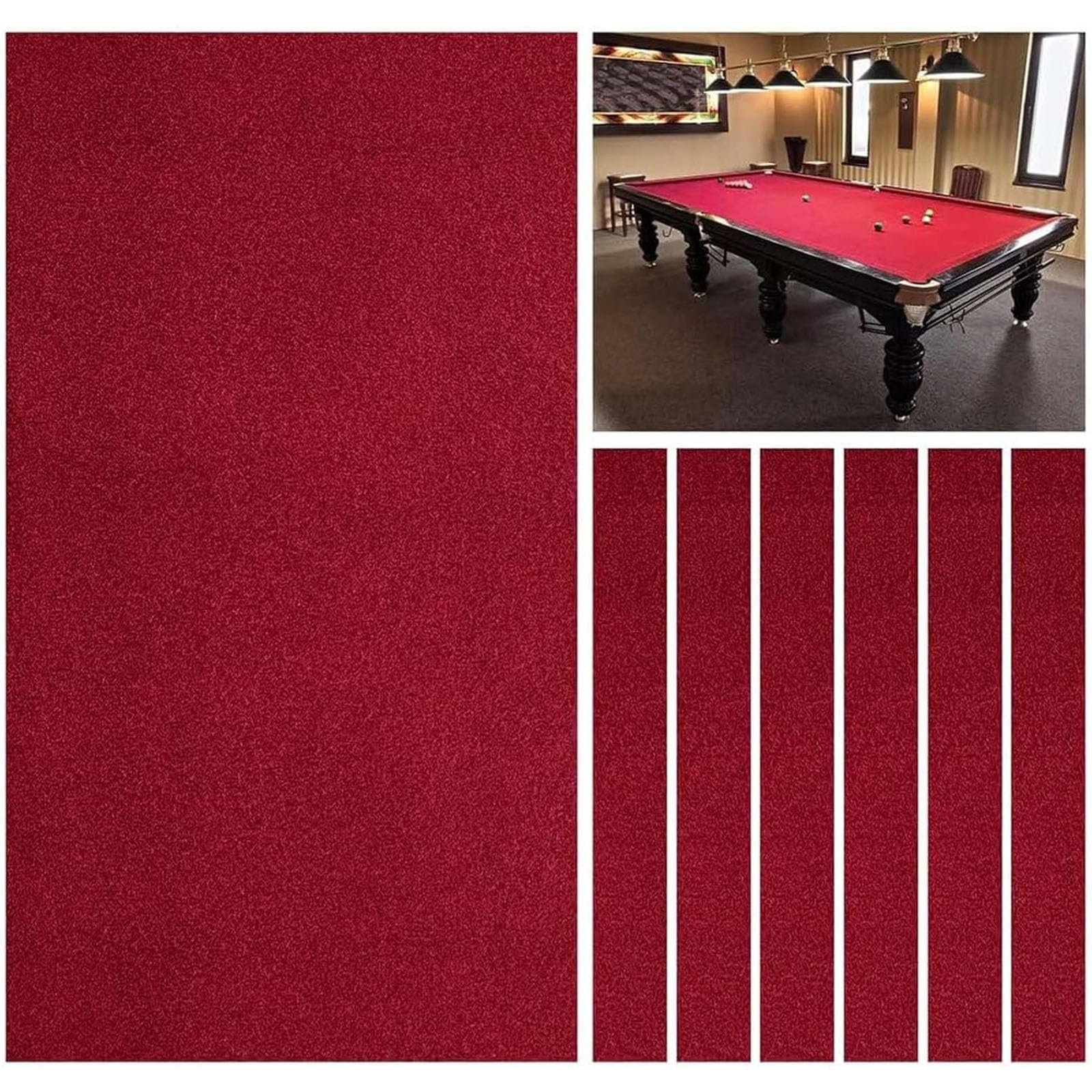 Nappe de billard extensible pour restaurer une table abîmée de 7, 8 ou 9 pieds facilement