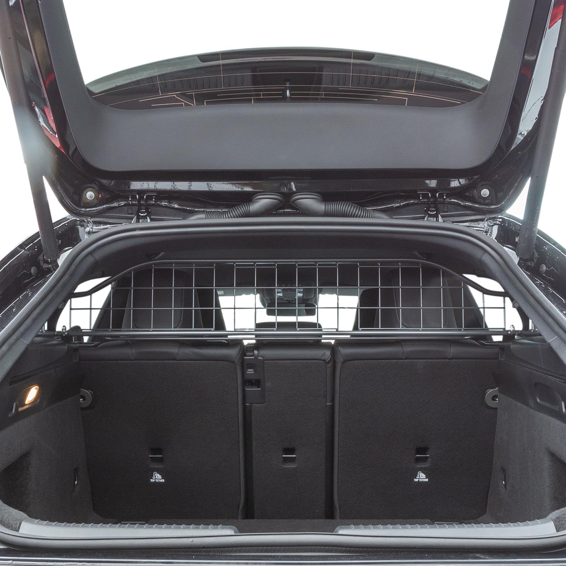 Travall Dog Guard compatible with Mercedes CLA Shooting Brake (2019-Current) Vehicle Specific Boot Guard Tailored Fit Luggage Pet Barrier Separator Heavy Duty Powder Coated Steel