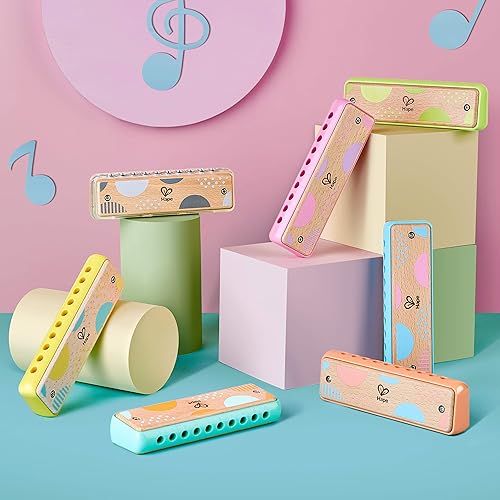 Miniatura 6 de Hape - Armónica de blues instrumento musical de madera con 10 agujeros, para niños