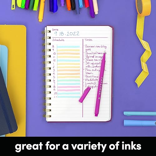 Miniatura 7 de PAPERAGE Lined Spiral Journal Notebook Indigo Dark Green Kraft 3 Pack 160 Pages Medium 57 inches x 8 inches - 100 GSM Thick Paper Hardcover