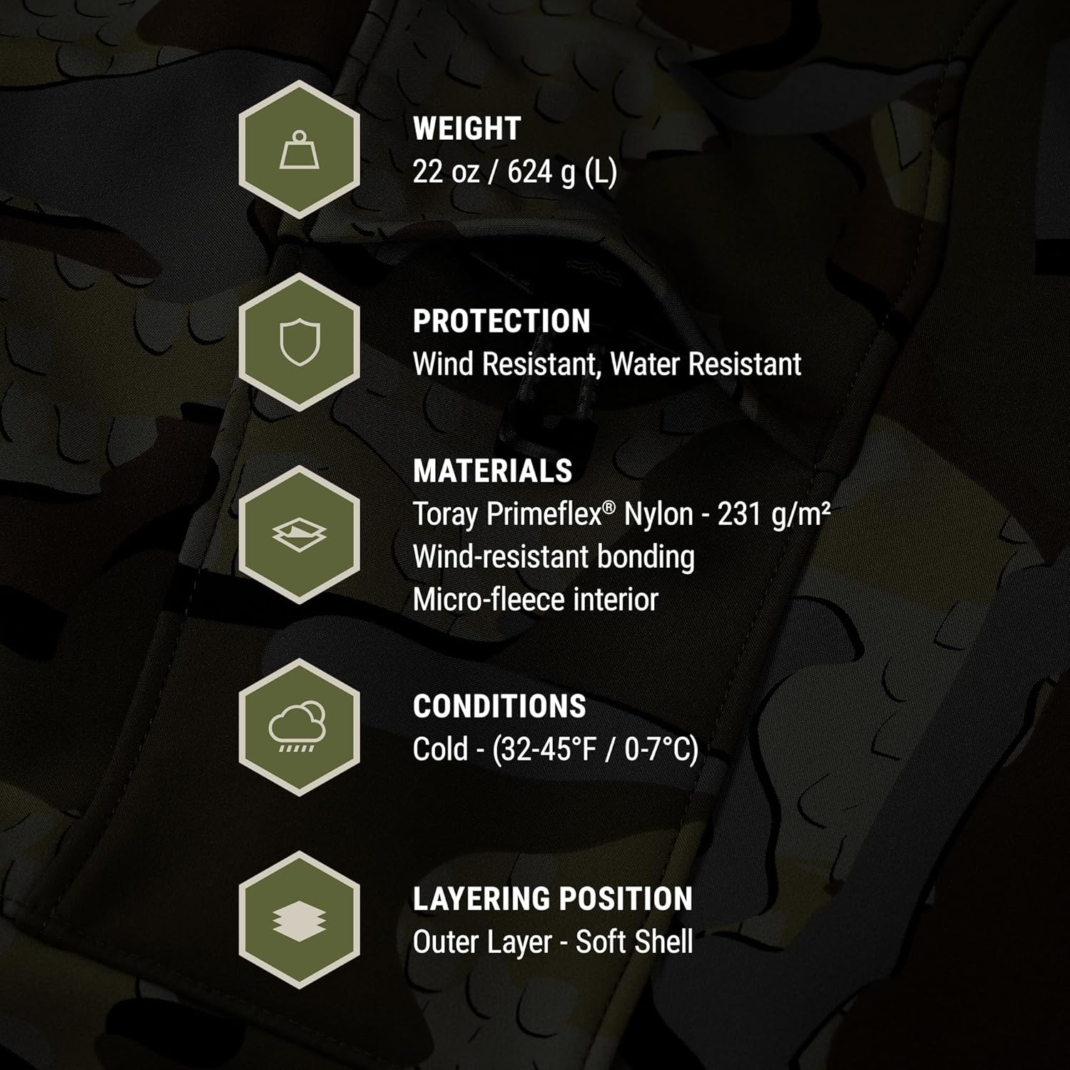 KUIU Guide PRO Hooded Jacket - Wind Resistant, Water Repellent, & Soft-Shell Hunting Jacket - Image 6