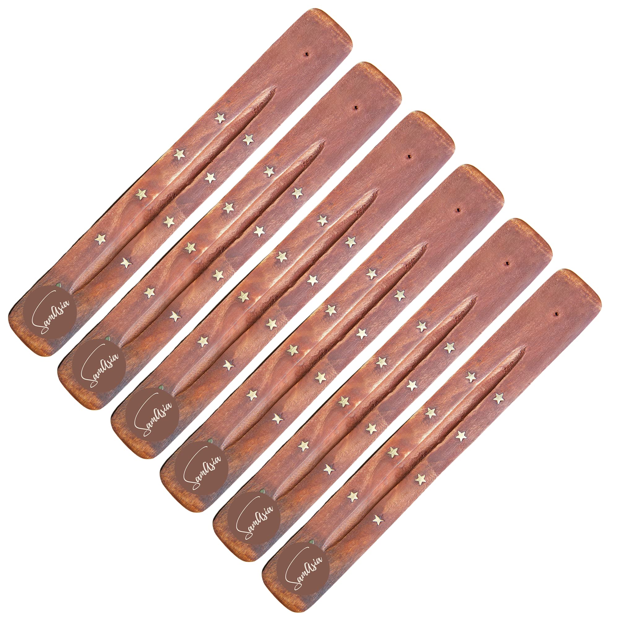 Incense Sticks Holder or Incense Burner Ash Catcher pack of 6 by SAMASIA