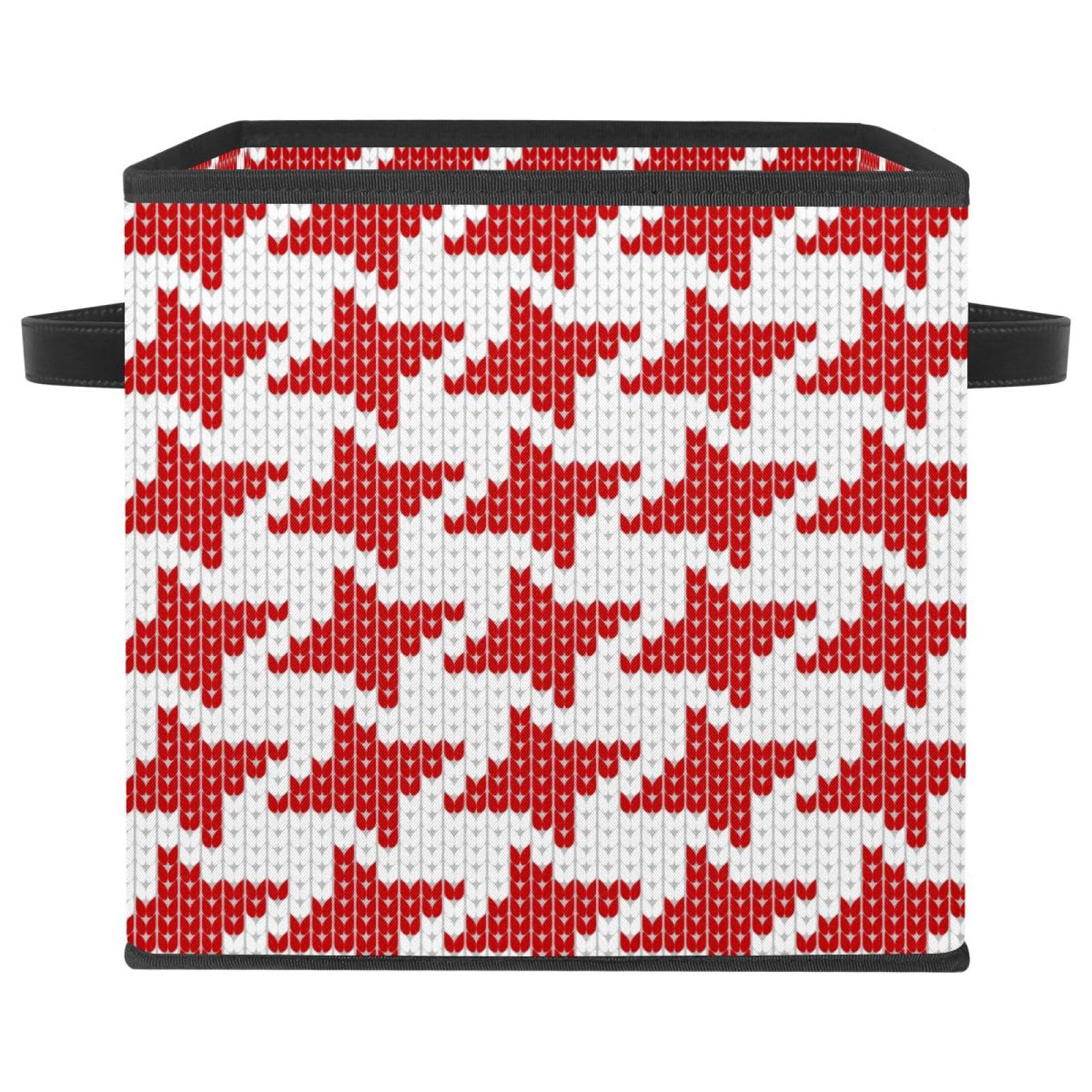 Panier de rangement en tissu rouge pour organiser les jouets des enfants