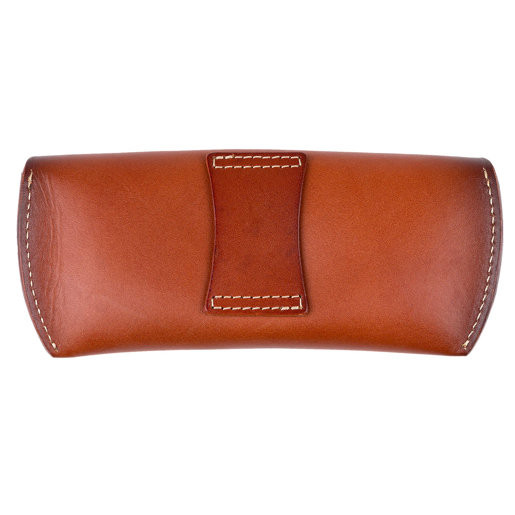 ZLYC Unisex handgefertigtes hartes Leder Kollektion Brillenetui Sonnenbrillenetui