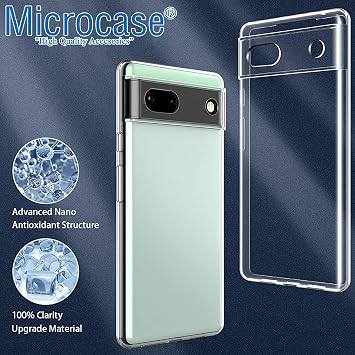 Microcase Google Pixel 7A Slim Serisi Soft TPU Silikon Kılıf - Şeffaf AL3324