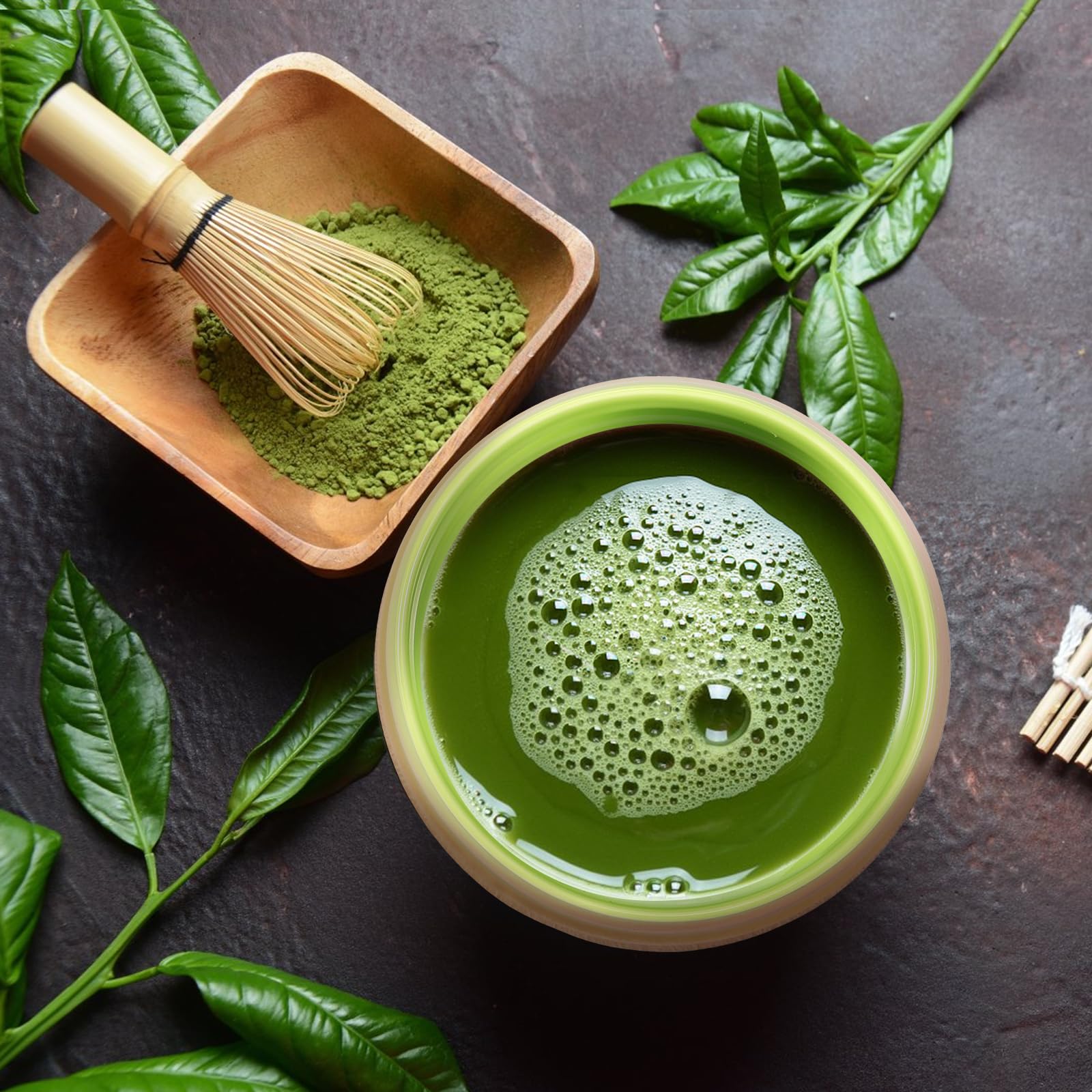 Lot De 6 Balais à Matcha - Fouet à Matcha - Cuillère à Matcha Lot De 6 Balais à Matcha - Fouet à Matcha - Cuillère à Matcha