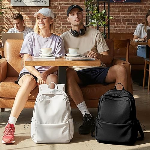 Miniatura 9 de coofay Mochila negra para mujer, mochilas pequeñas para escuela, mochila escolar para universidad, mochila para mujeres, mochila impermeable para