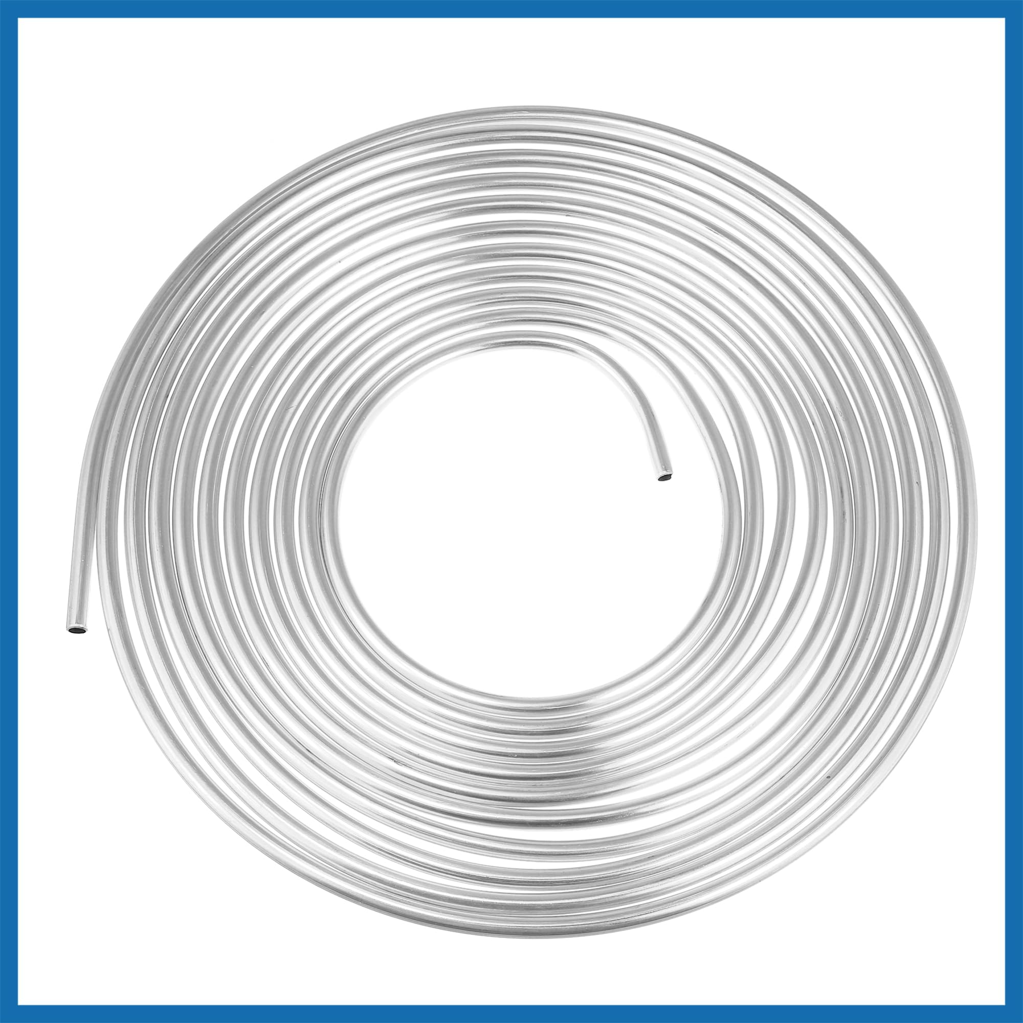 A ABSOPRO 5/16" Auto Freno Linea Tubo 25ft Tubo Bobina per Veicolo Argento Tono Sostituzione dell'articolo
