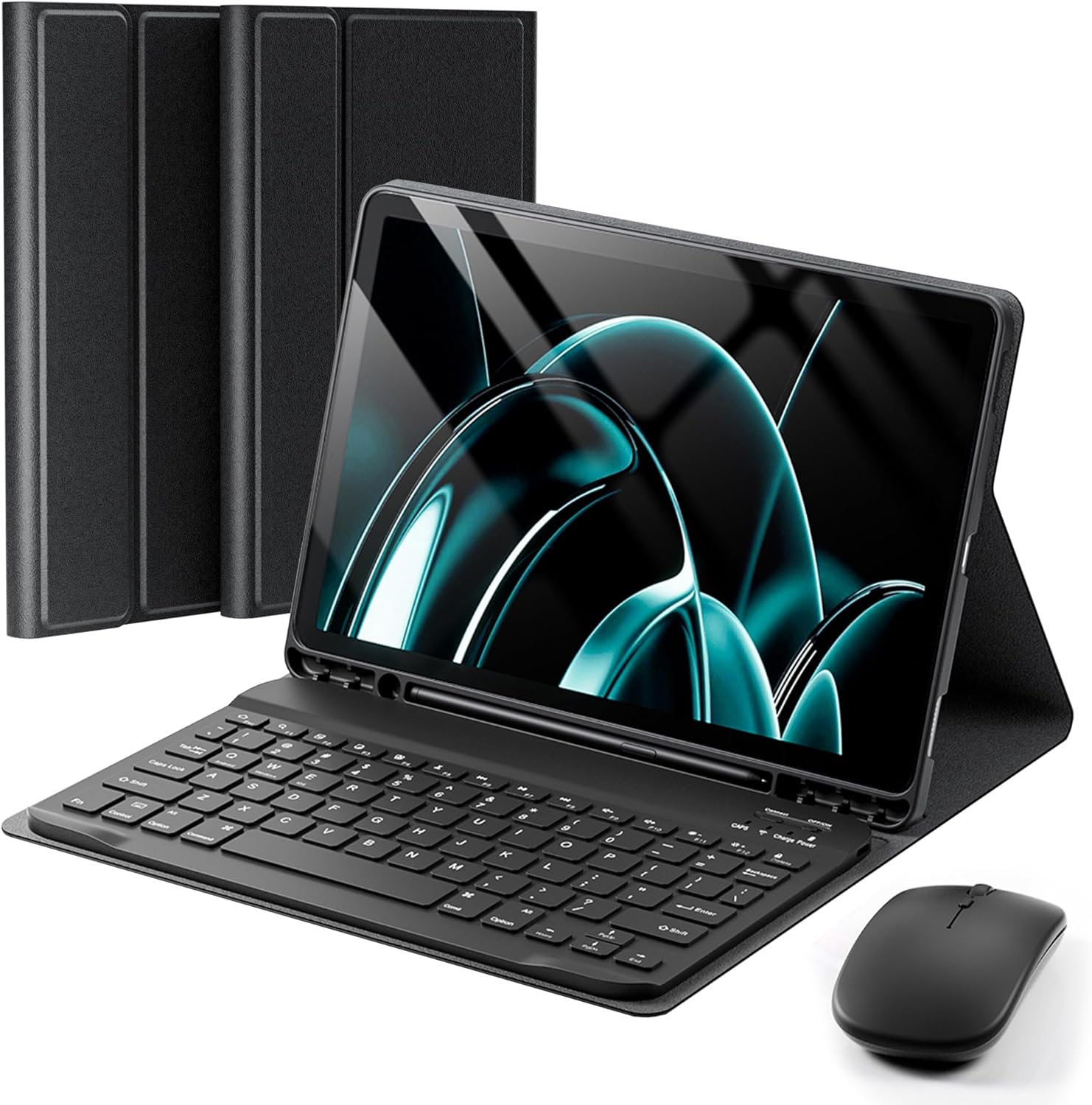 TUNKARMOR Keyboard Case for Samsung Galaxy Tab S11-11 Inch 2025, (SM-X730/SM-X736/SM-X736B) Mouse and Detachable Keyboard Slim Case with S Pen Holder - Black